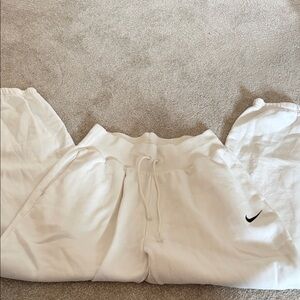 Nike White Sweatpants